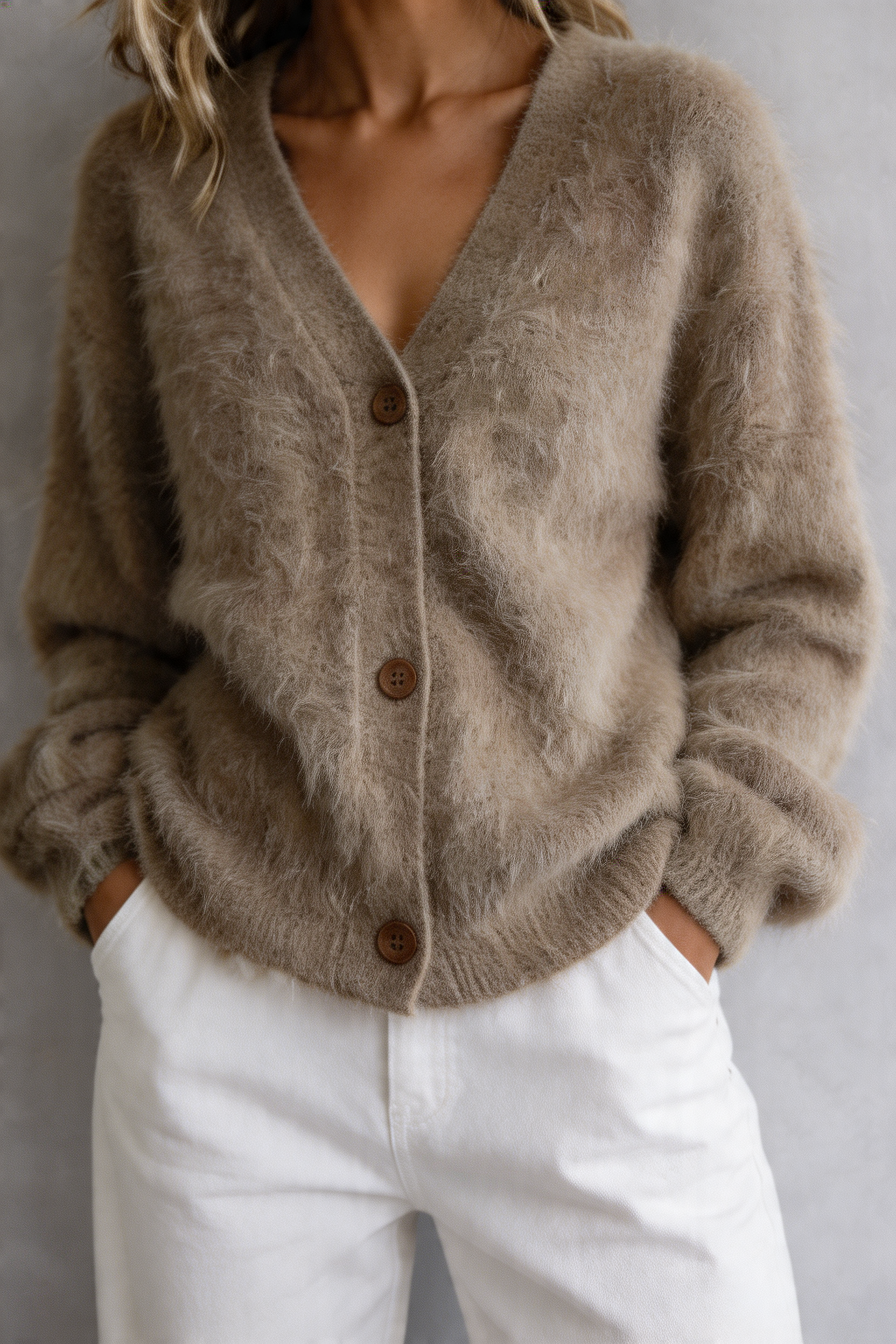 Eliza - Comfortable Fur Cardigan
