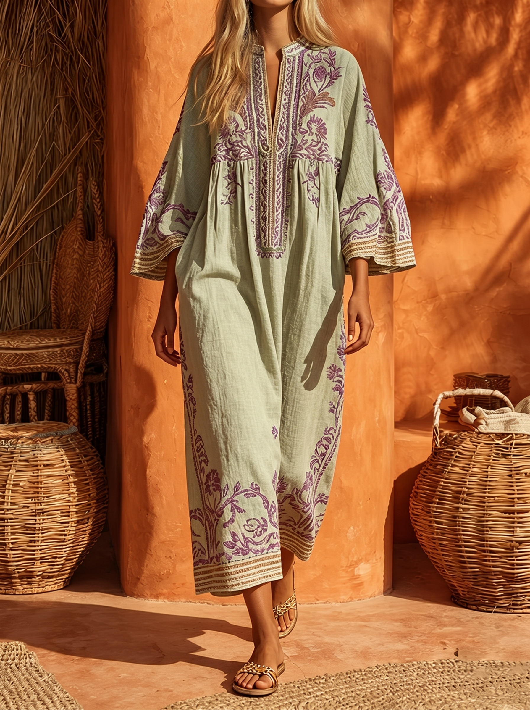 Zahara | Bohemian Floral Maxi Dress