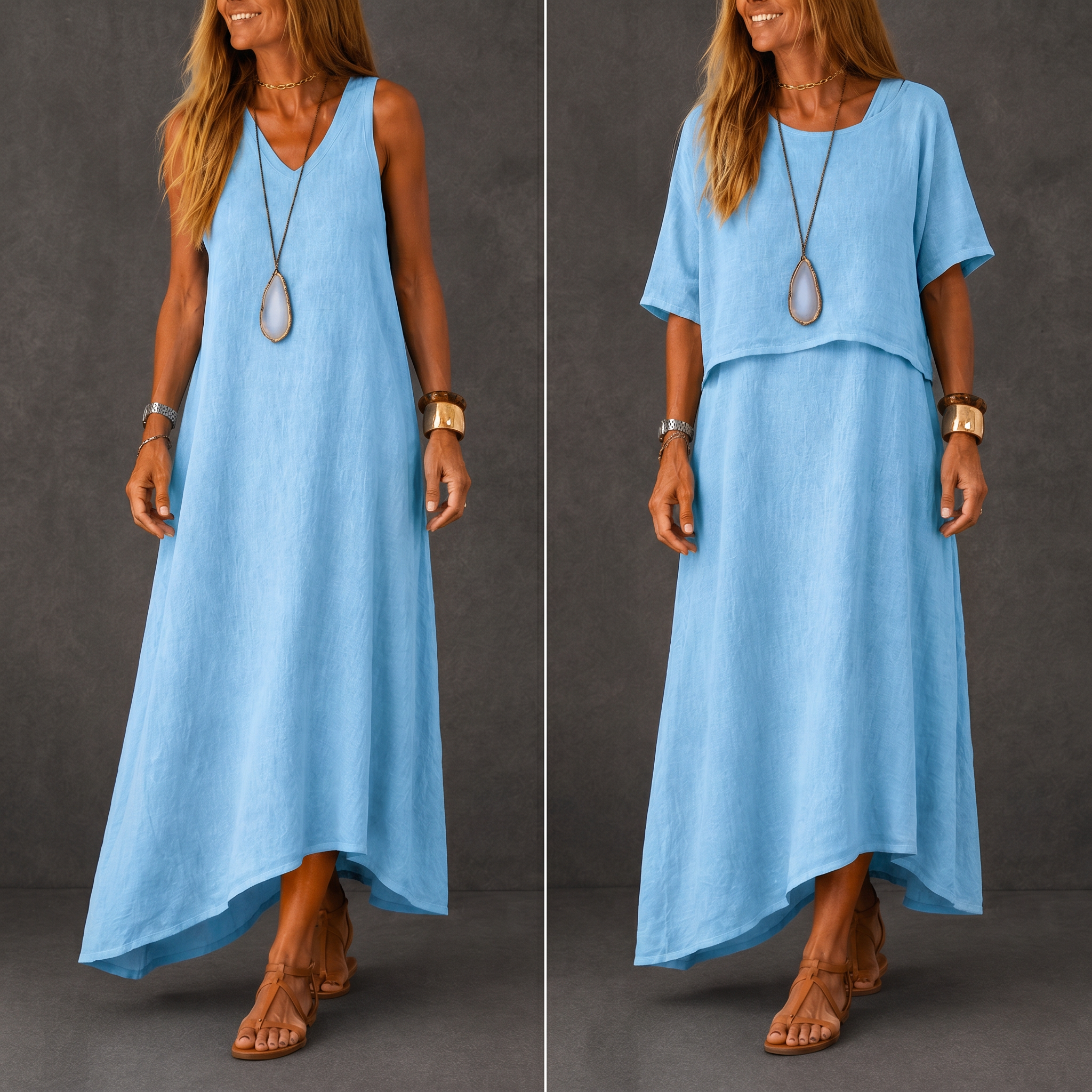 Novah | Elegant Autumn Dress With Top