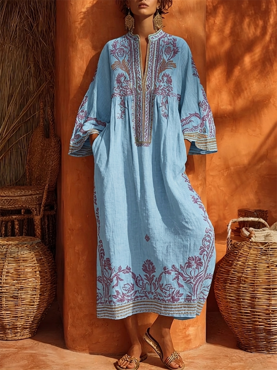 Zahara | Bohemian Floral Maxi Dress