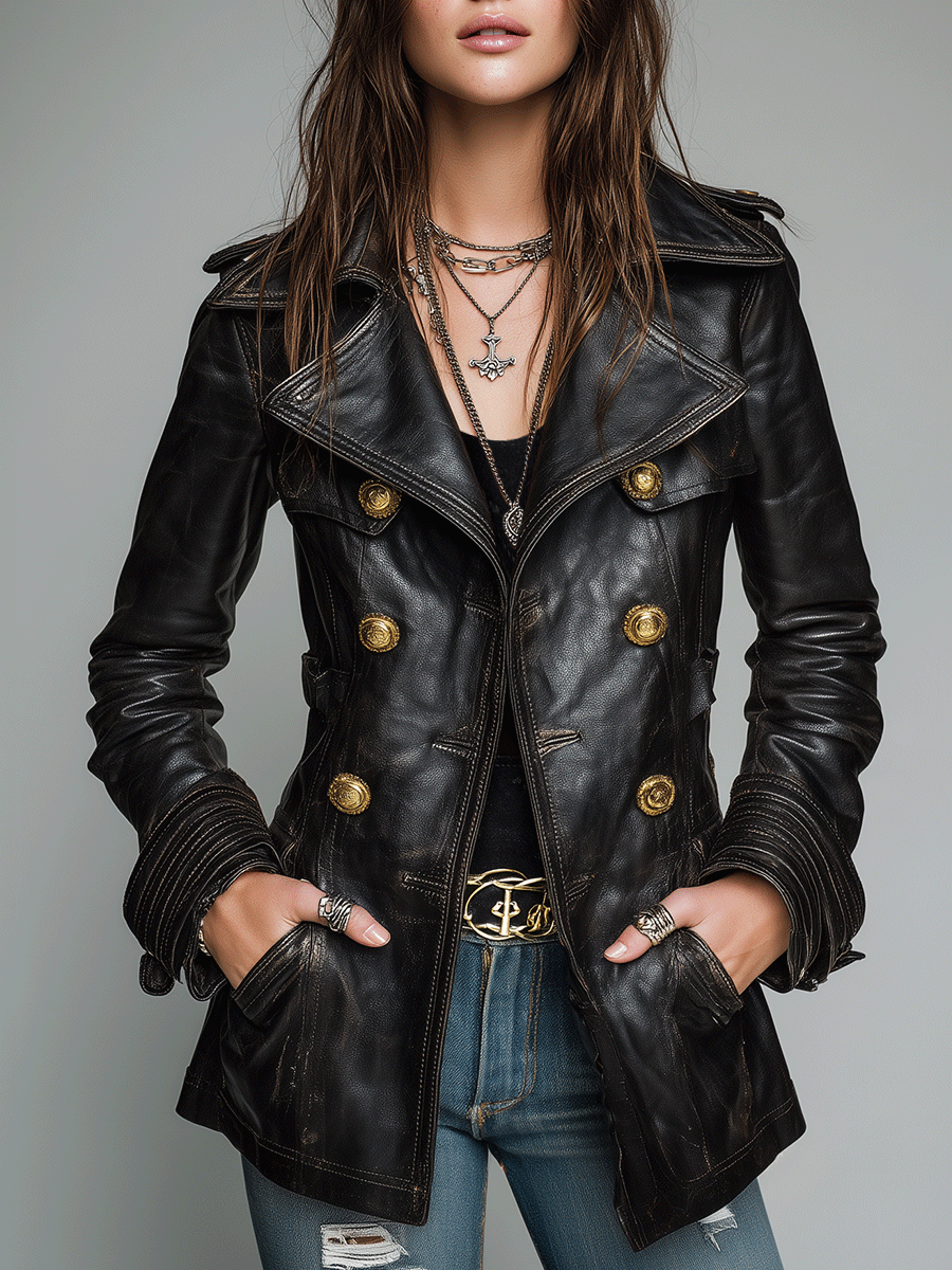 Harmony | Vintage Military Moto Jacket