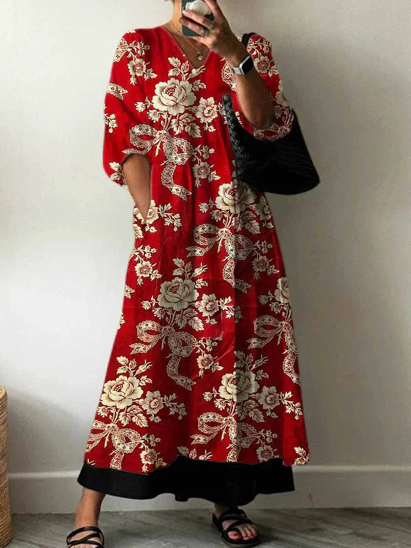 Camryn | Elegant Print Maxi Dress