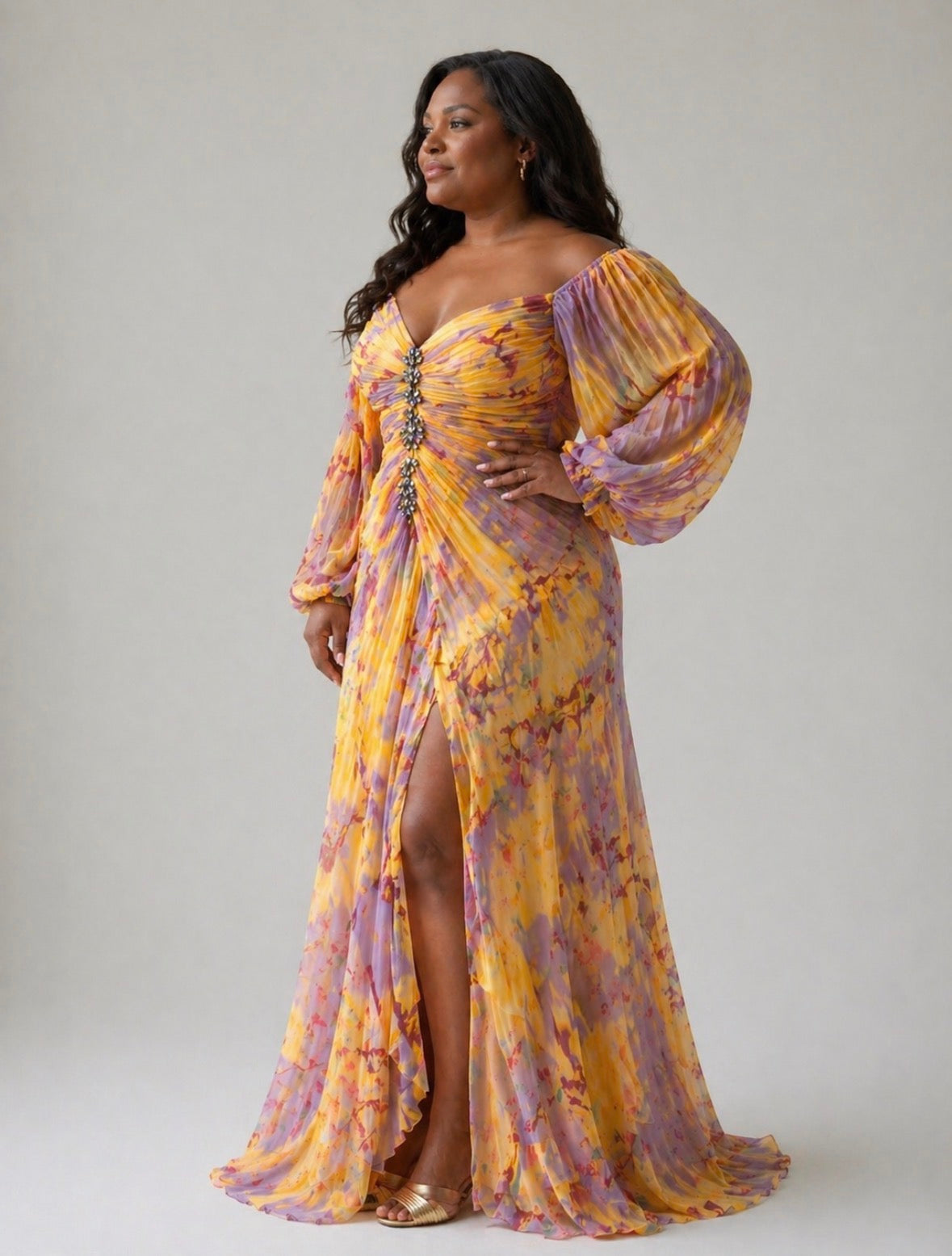 Odette-Rose | Elegant Dress with V-Neck