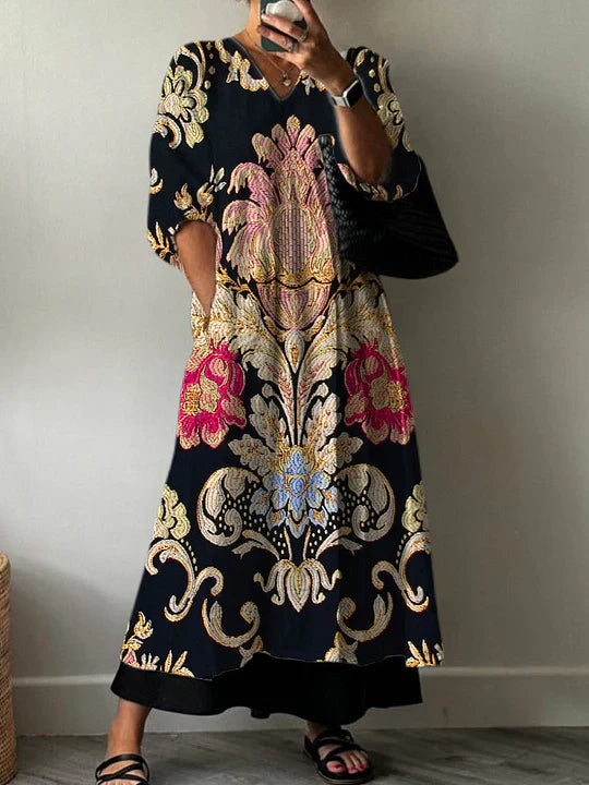 Callie | Elegant Print Dress