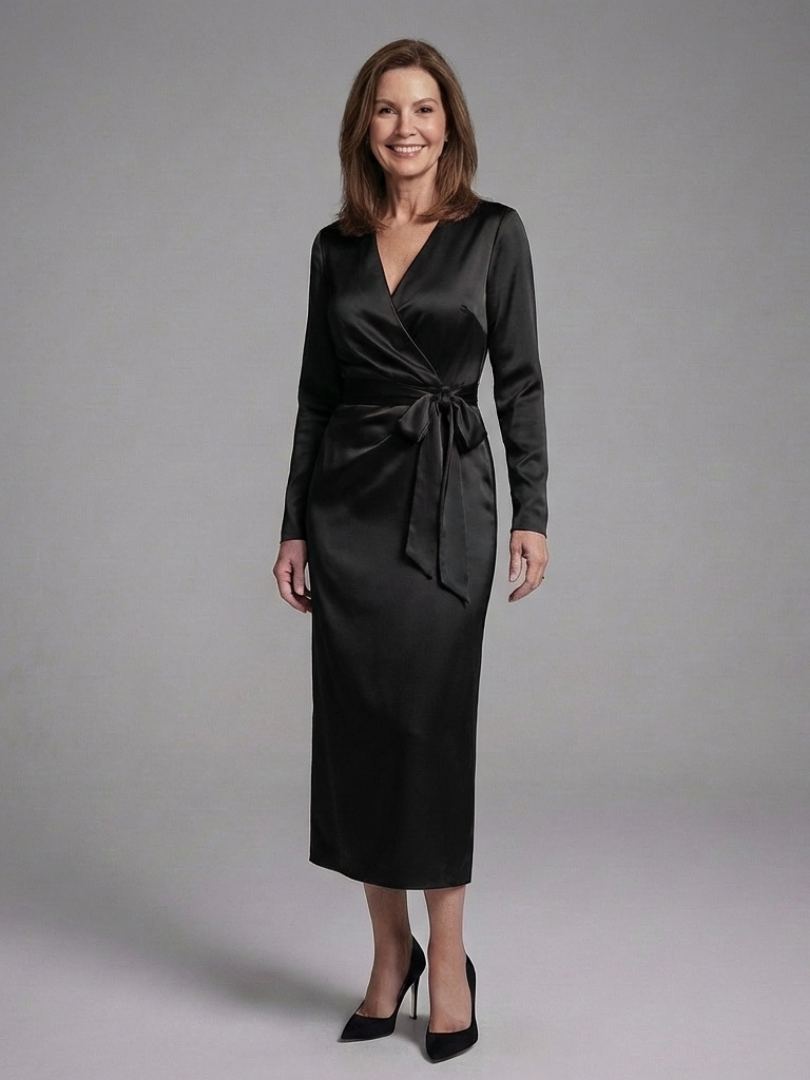 Xavienne | Side Closure Midi Dress