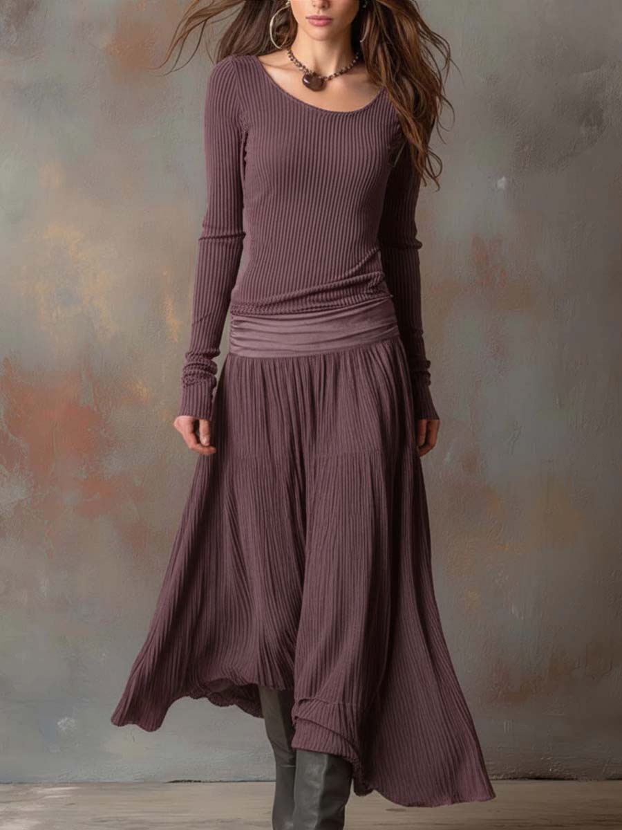 Felicity | Luxury Ribbed Sweater Dress