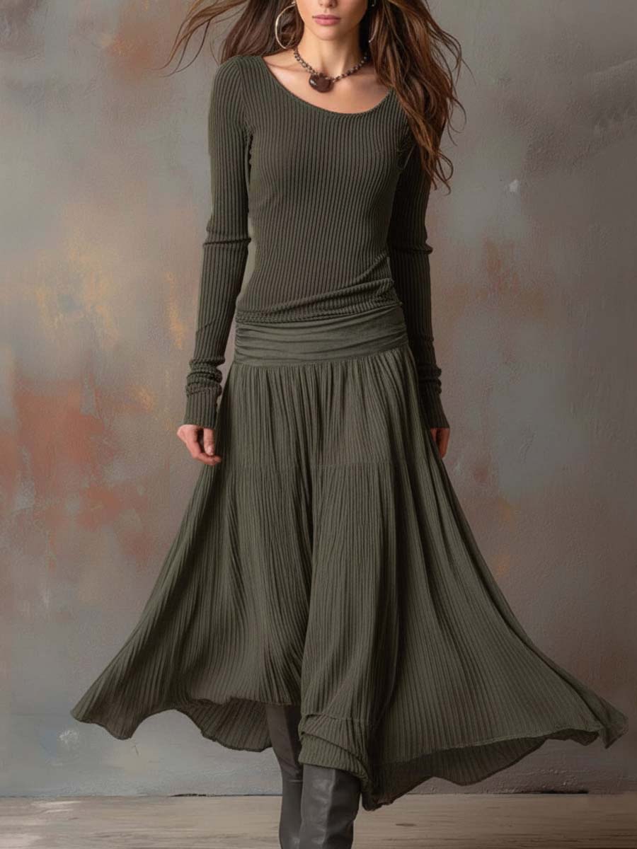 Felicity | Luxury Ribbed Sweater Dress