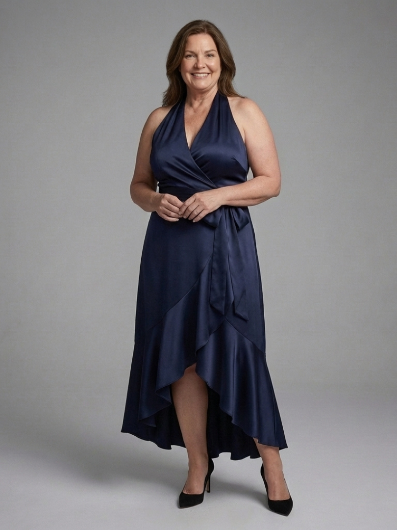 Zanetta | High-Low Dress with Neck Straps