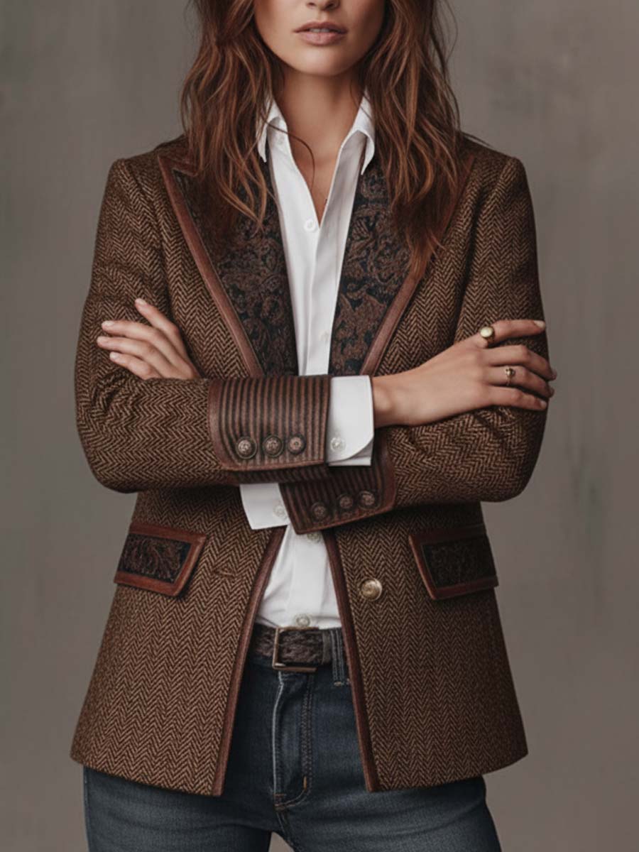 Storm | Herringbone Tailored Blazer