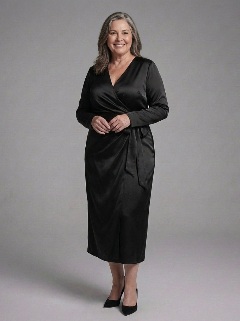 Xavienne | Side Closure Midi Dress