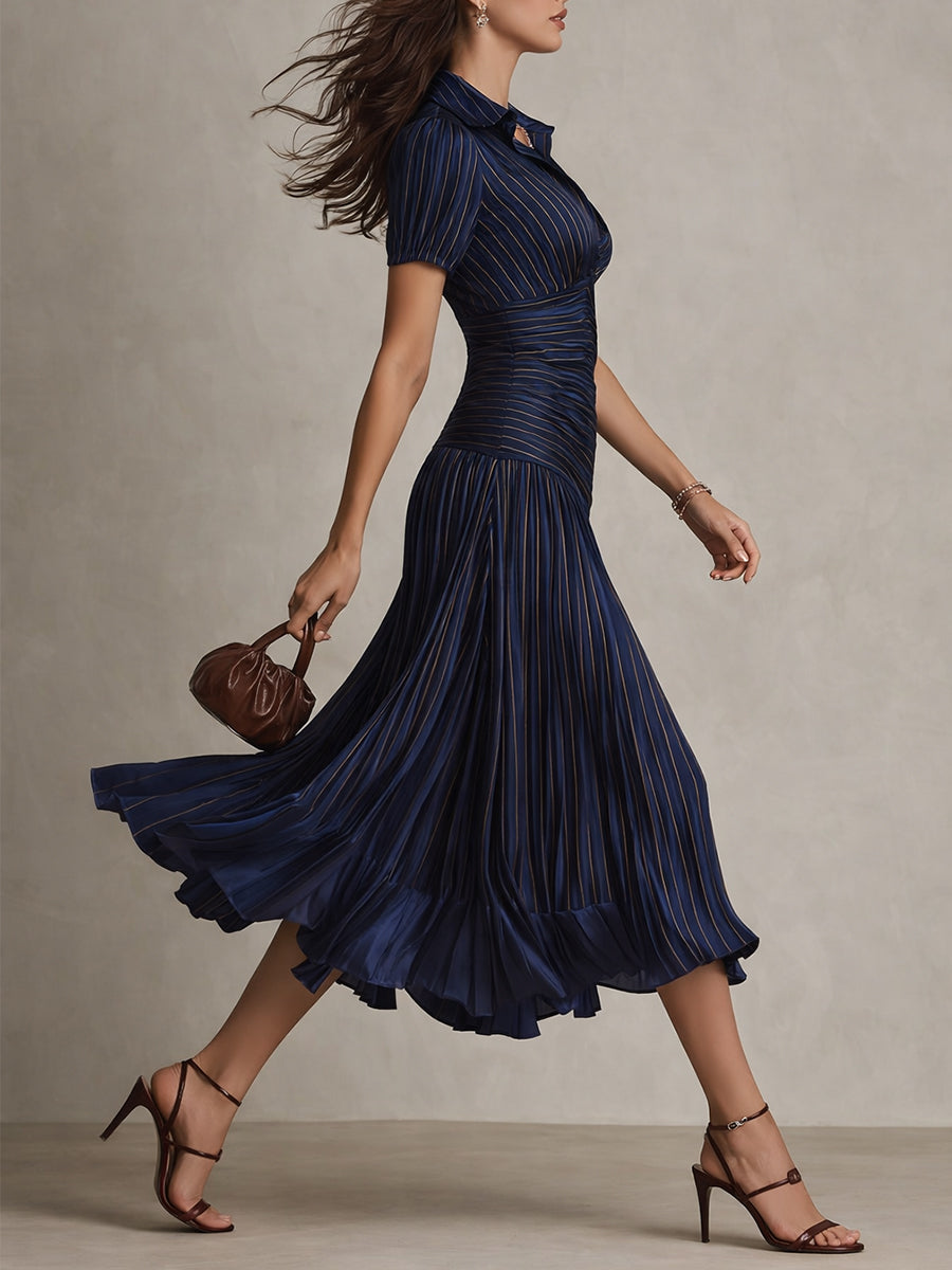 Zelie | Elegant Satin Flare Dress