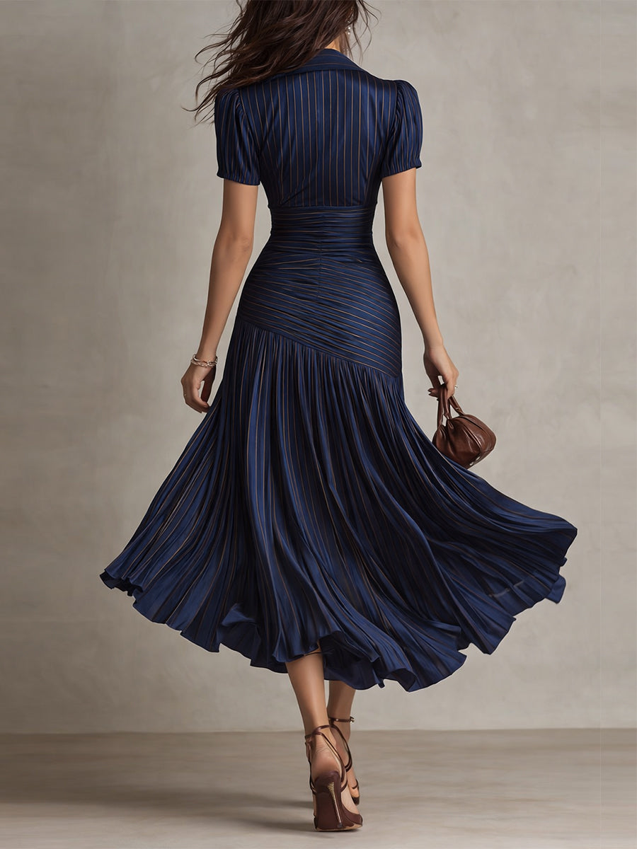 Zelie | Elegant Satin Flare Dress
