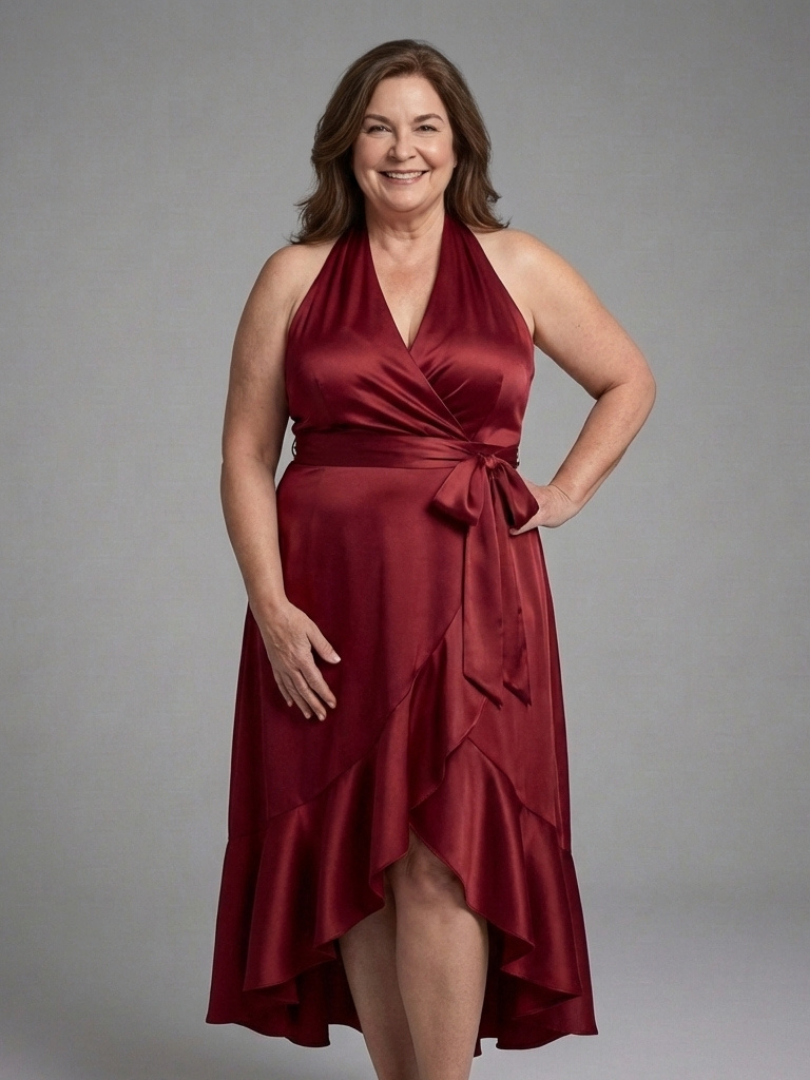 Zanetta | High-Low Dress with Neck Straps