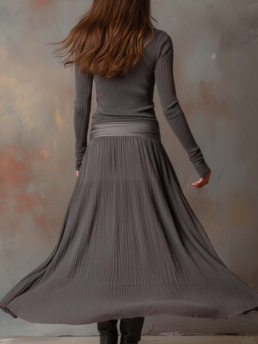 Felicity | Luxury Ribbed Sweater Dress