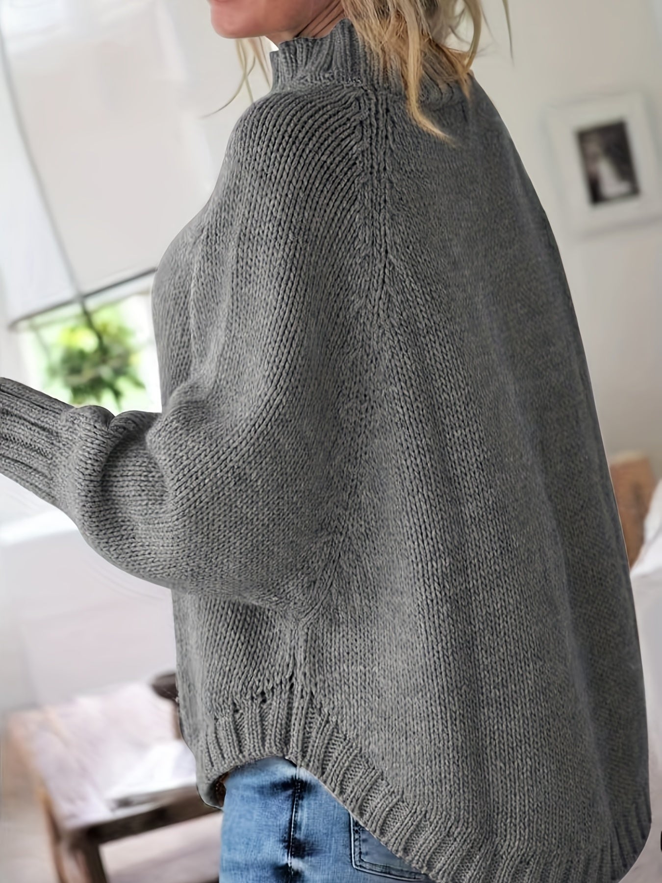 Skye | High Neck Ribbed Pullover