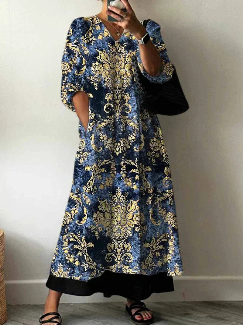 Cadie | Printed Maxi Dress