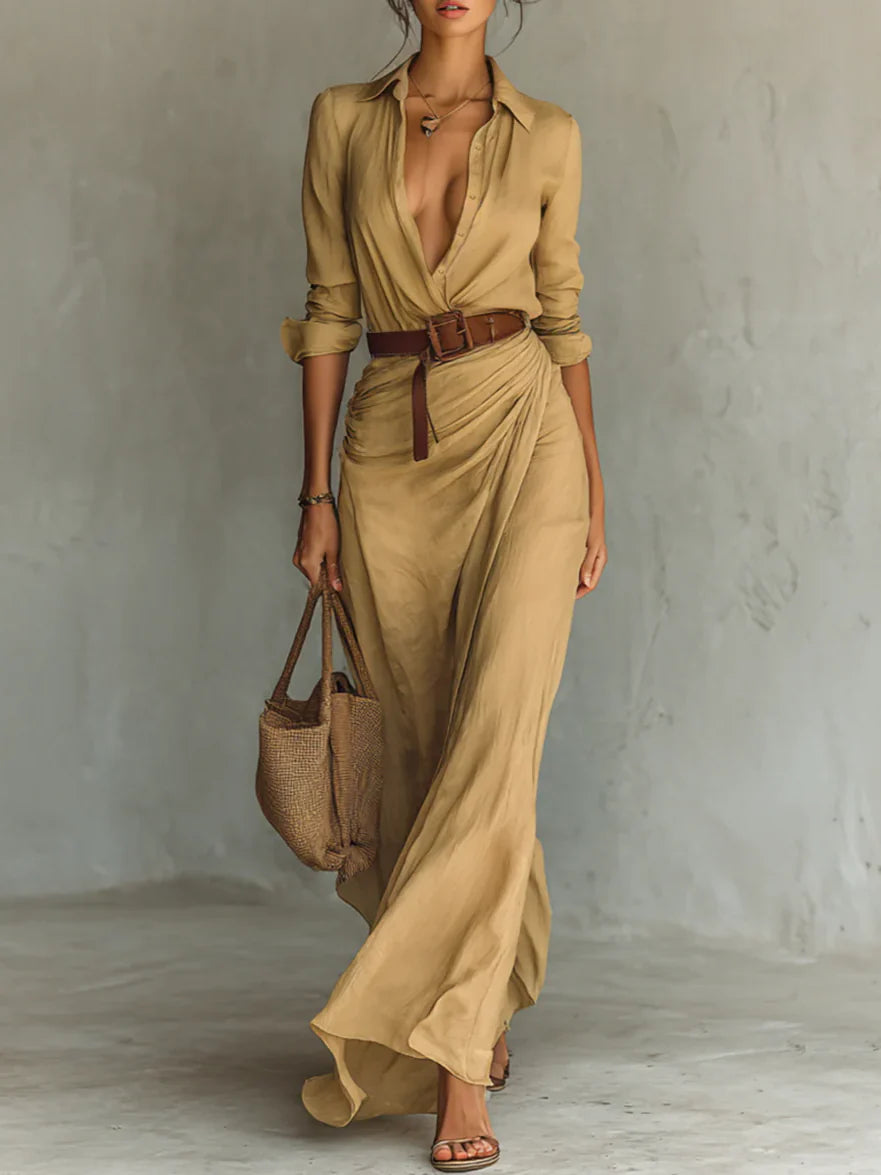 Tallulah |  Modern Safari-Inspired Maxi Dress