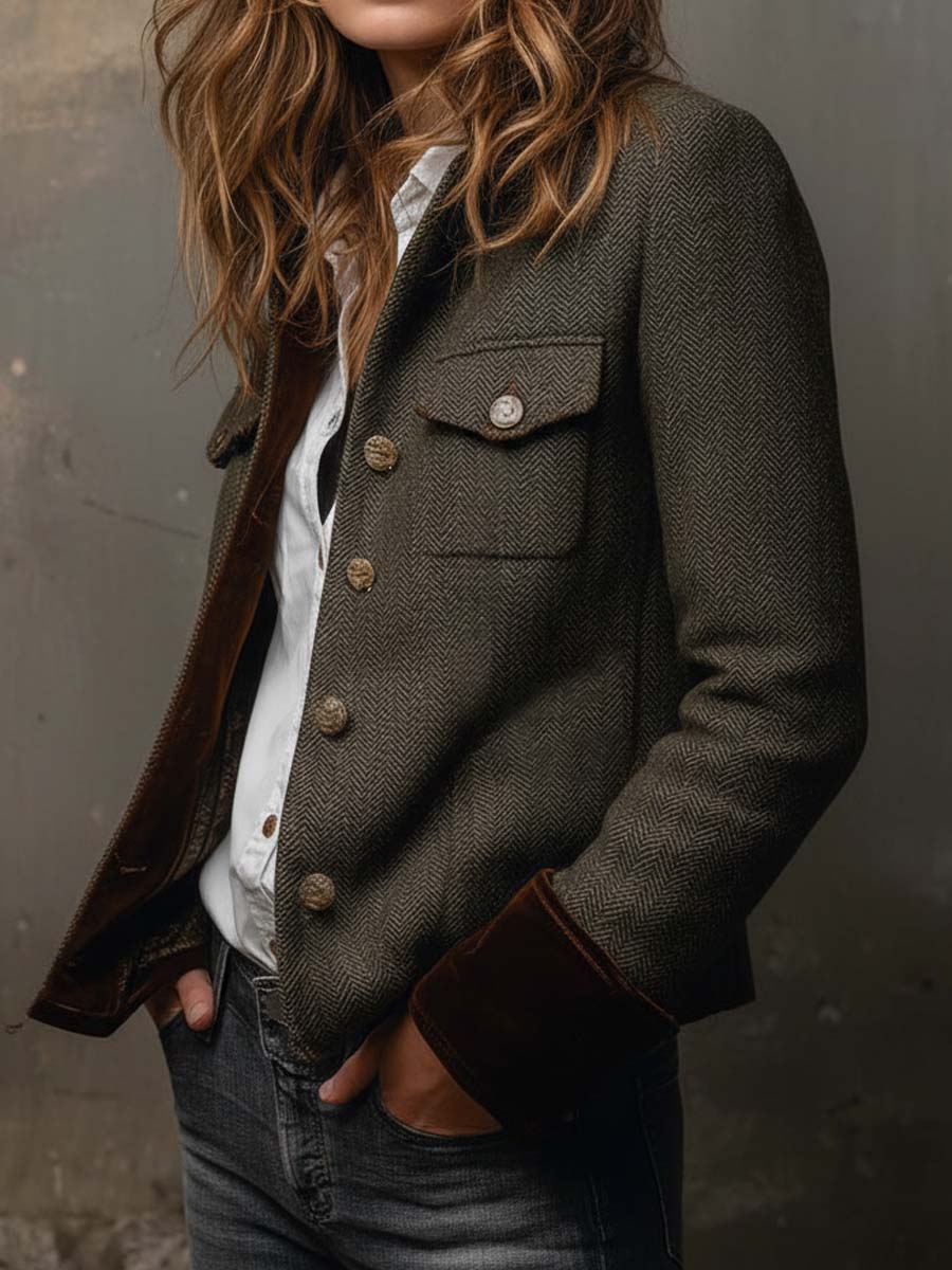 Odessa | Heritage Herringbone Jacket