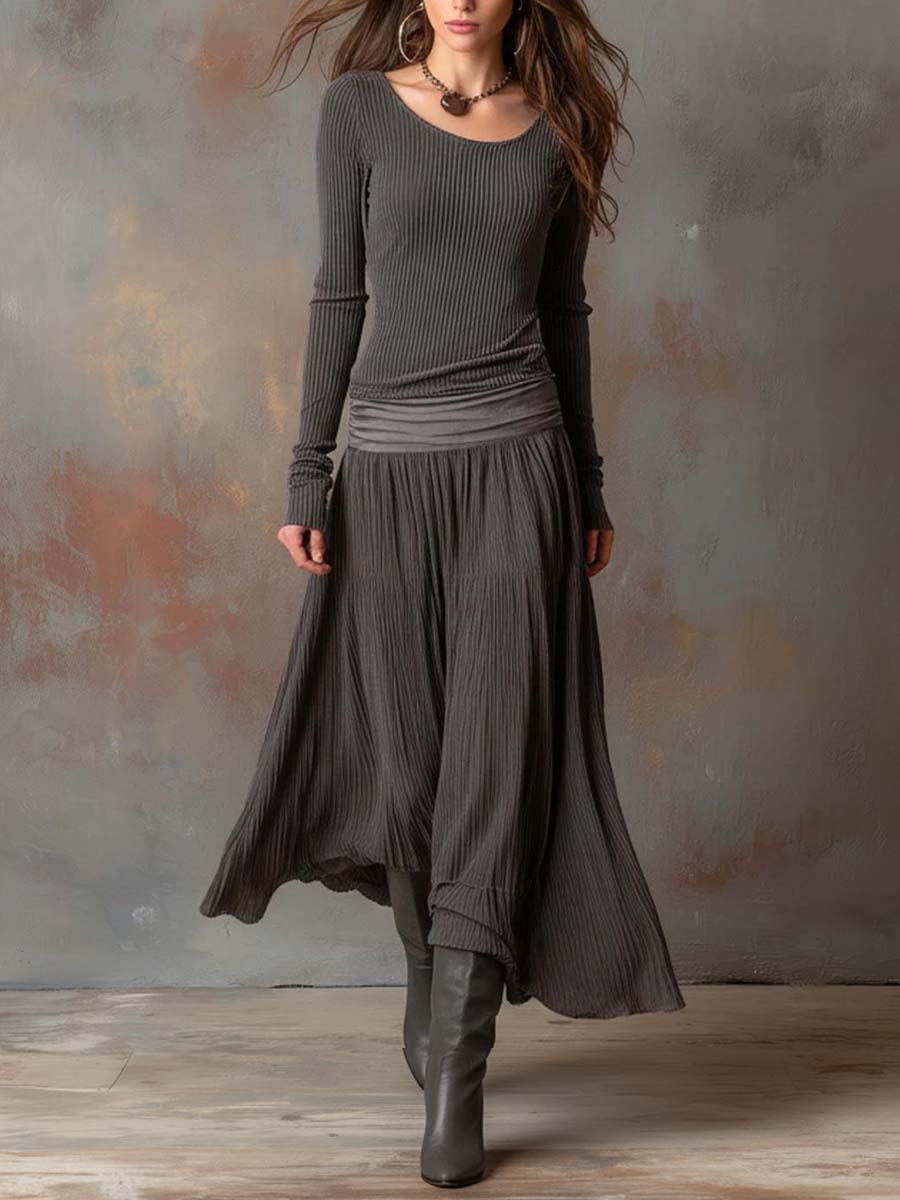 Felicity | Luxury Ribbed Sweater Dress