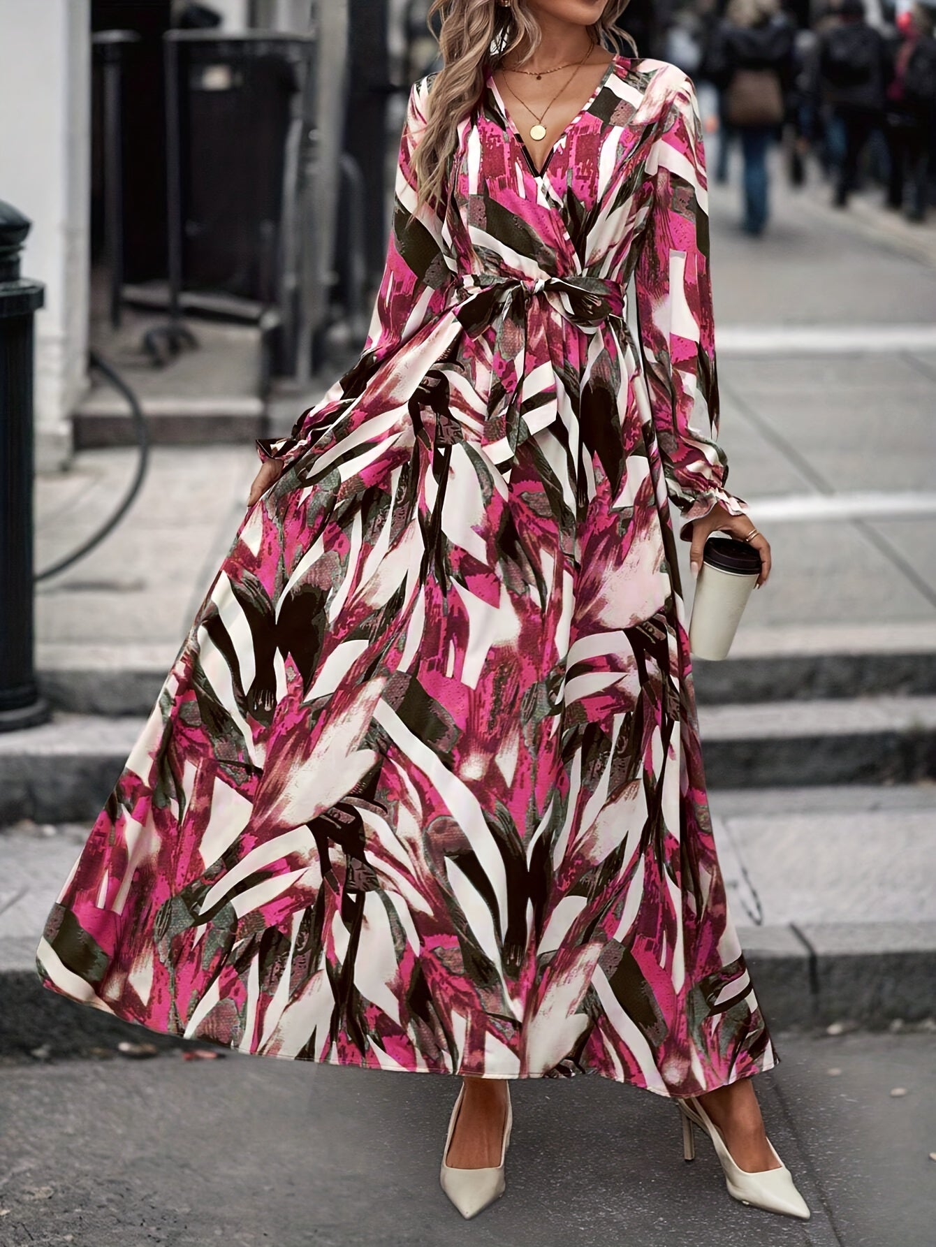 Lenora |  Middle Eastern Style Full Print Dress