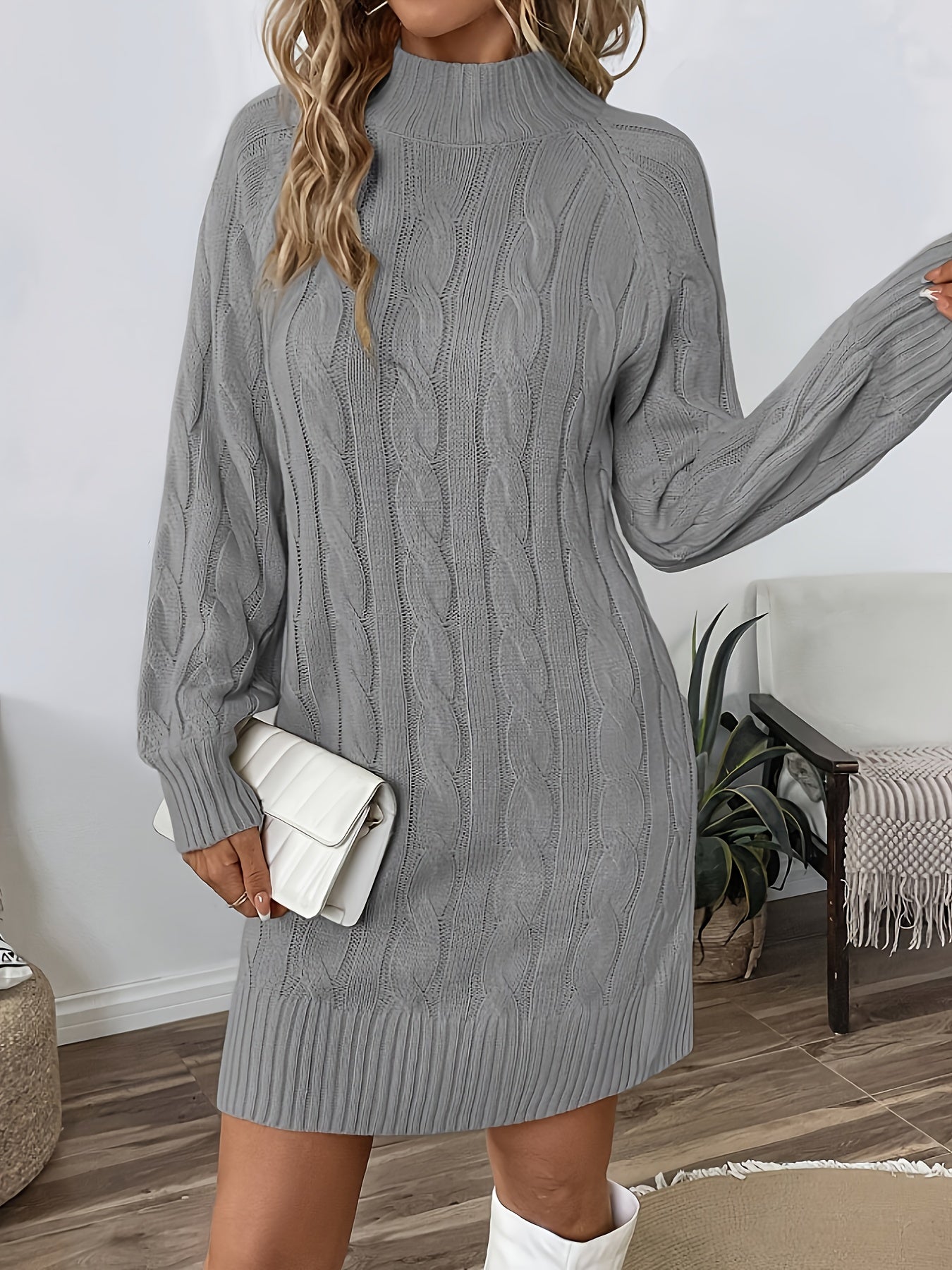 Nora | Twist Knit Sweater Dress