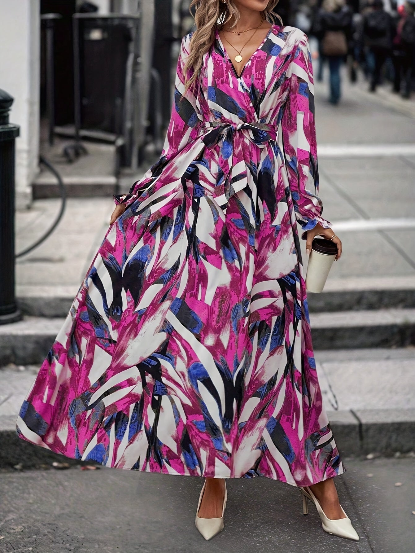 Lenora |  Middle Eastern Style Full Print Dress