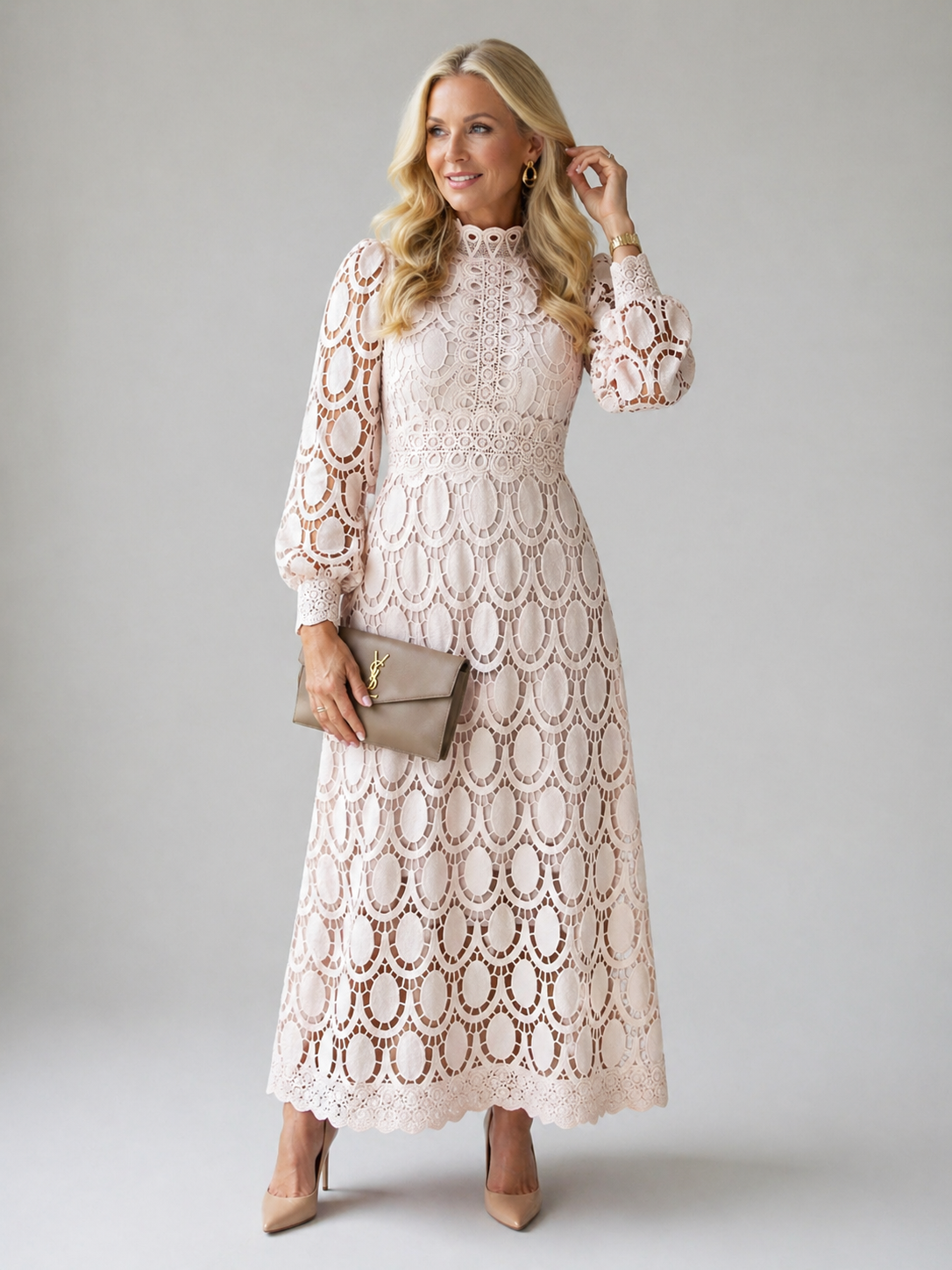 Starla | Lace Midi Dress