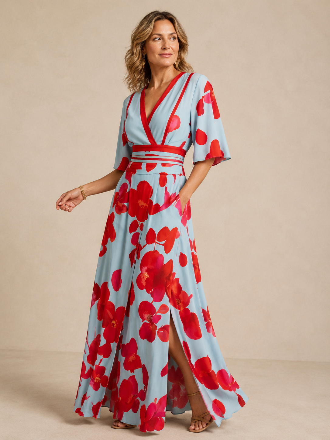 Aniyah | Elegant Floral Maxi Dress