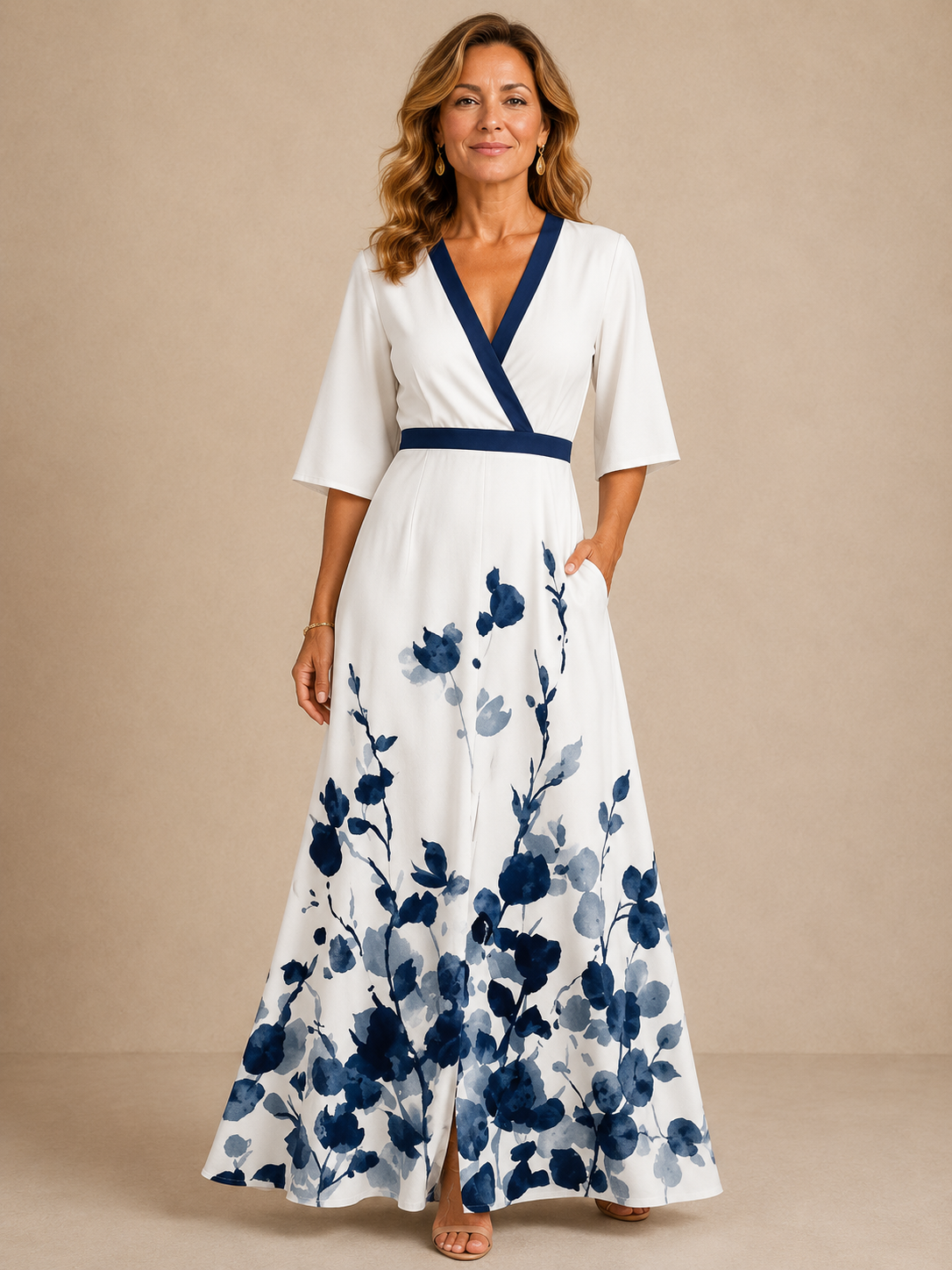 Aniyah | Elegant Floral Maxi Dress