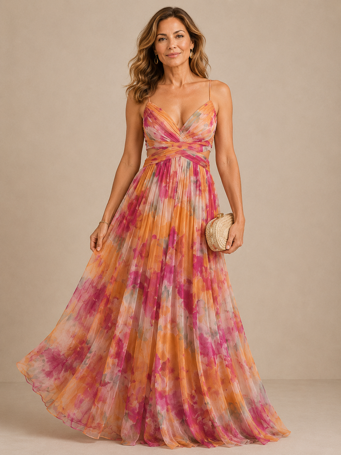 Aspen | Elegant Chiffon Maxi Dress