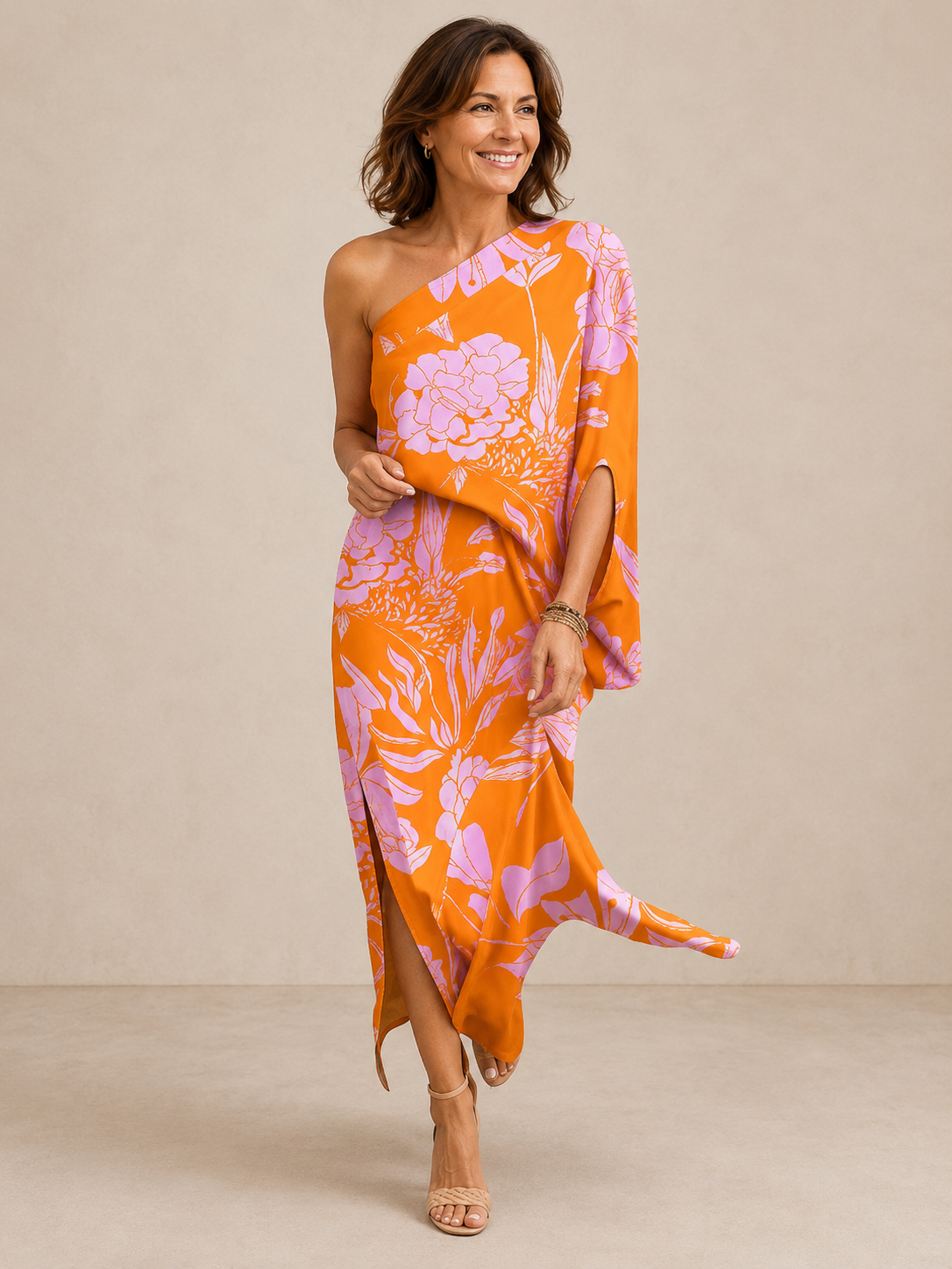 Avalon | Elegant One-Shoulder Maxi Dress
