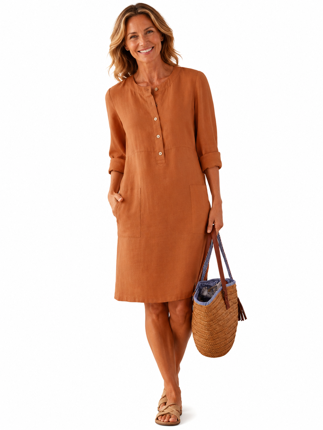 Rhiannon | Casual Long Sleeve Tunic Dress