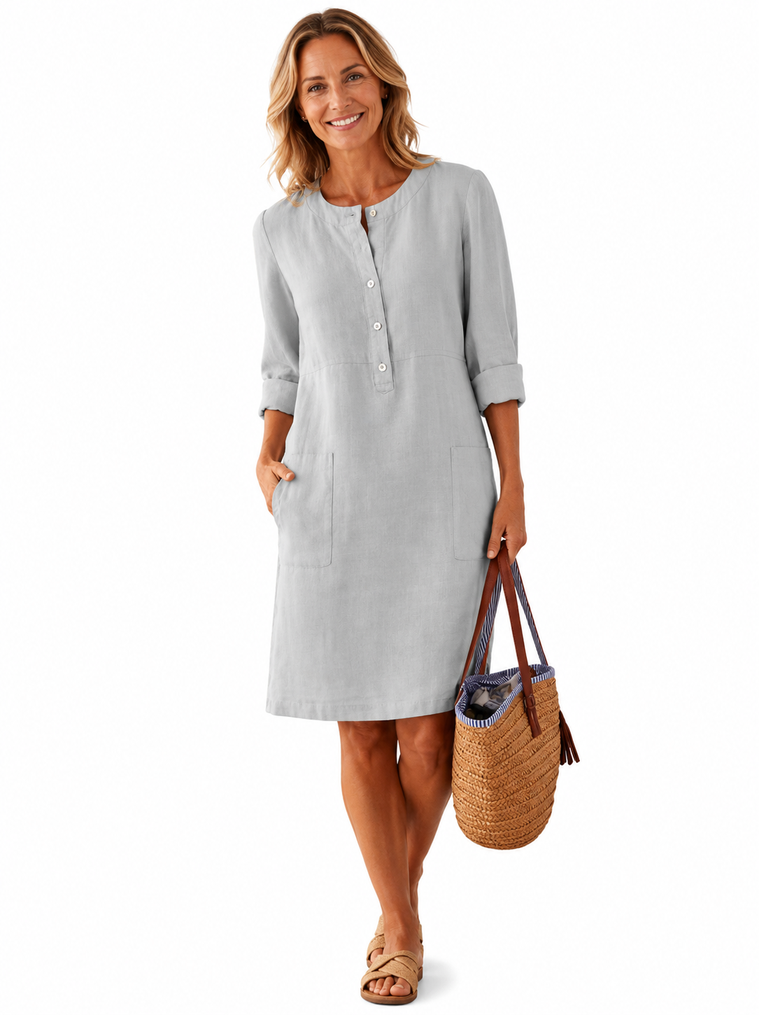 Rhiannon | Casual Long Sleeve Tunic Dress