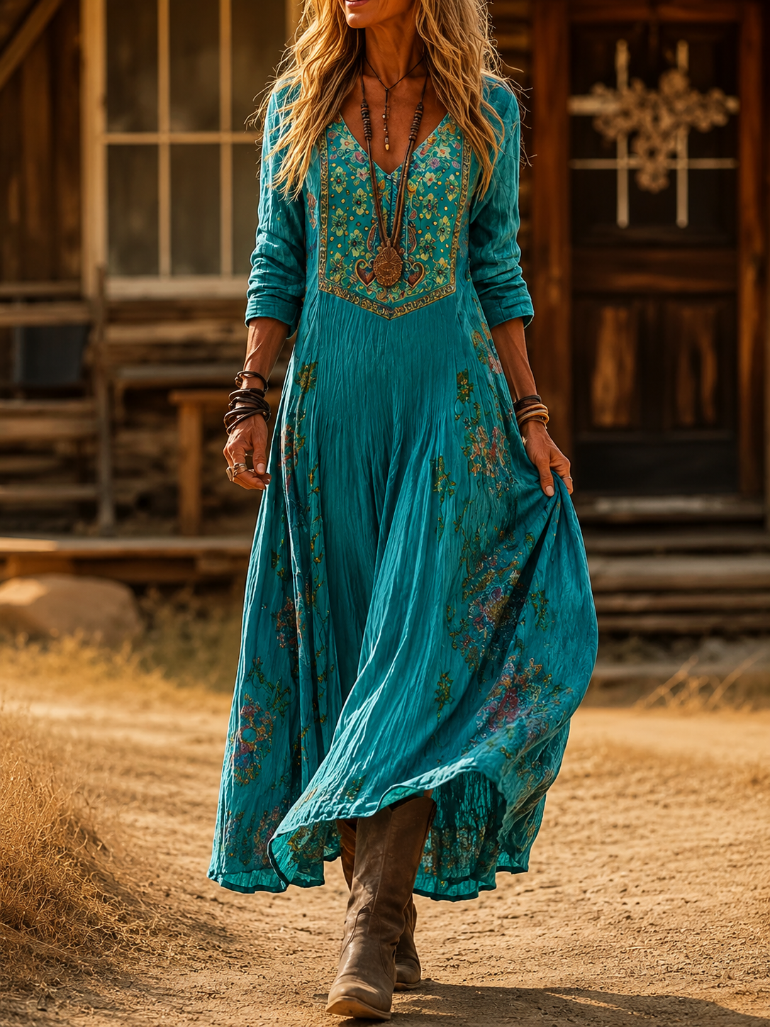Laura | Vintage Bohemian Autumn Dress
