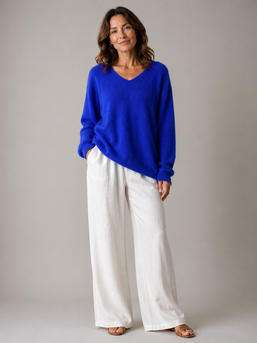 Ella | V-Neck Knit Jumper