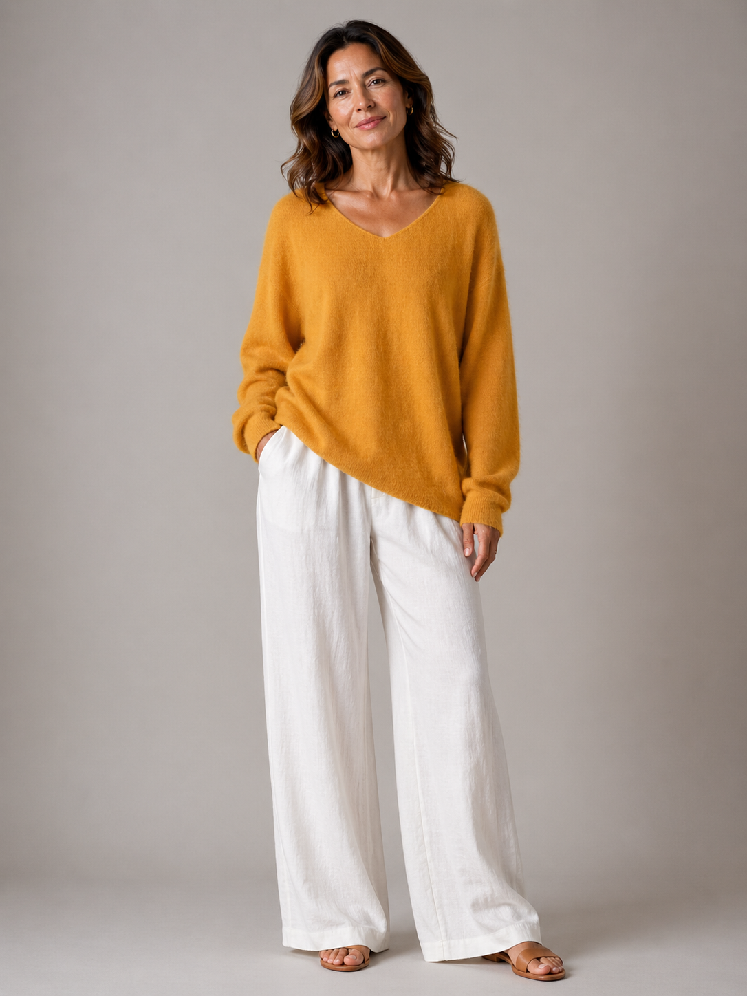 Ella | V-Neck Knit Jumper