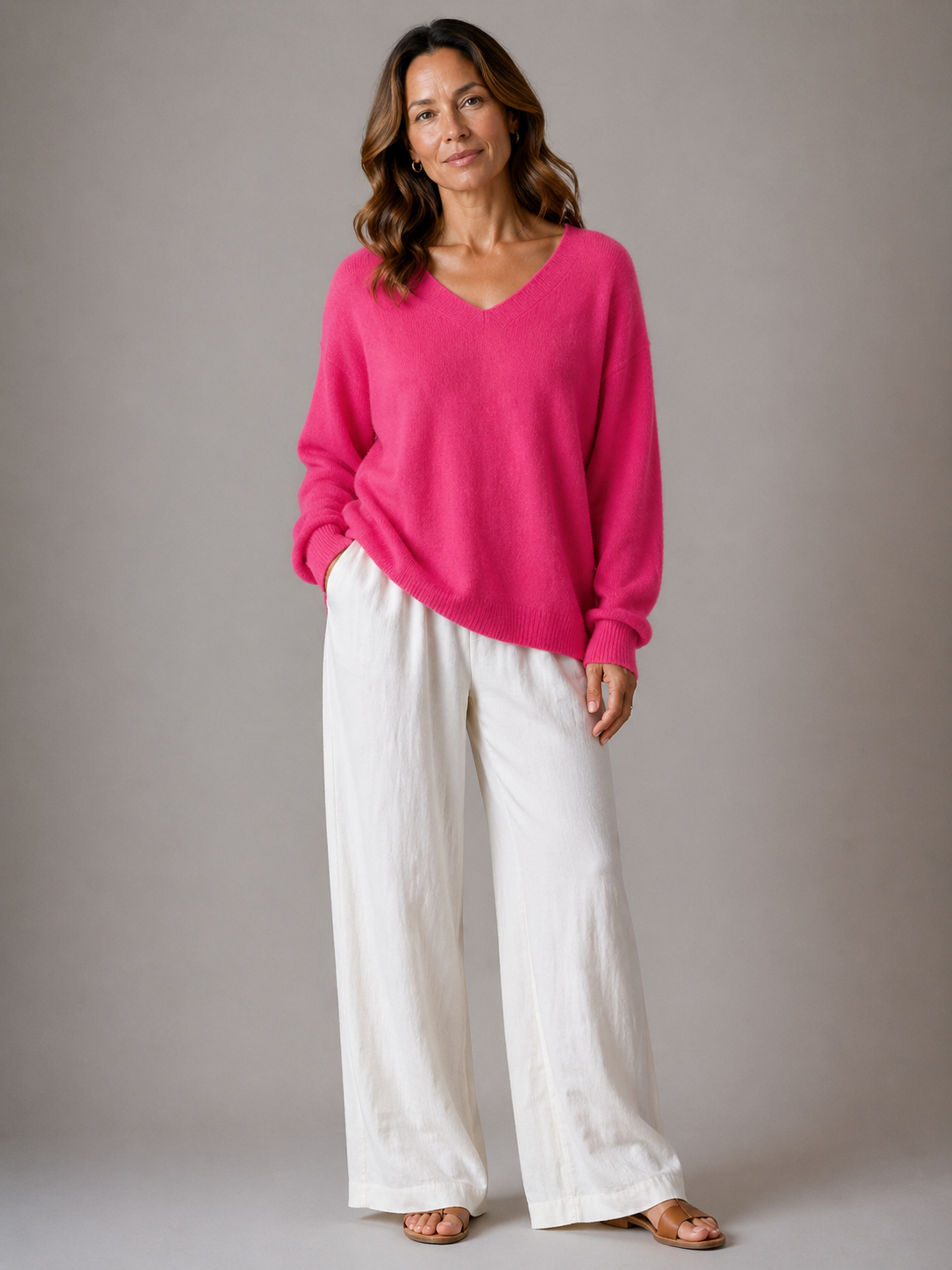 Ella | V-Neck Knit Jumper