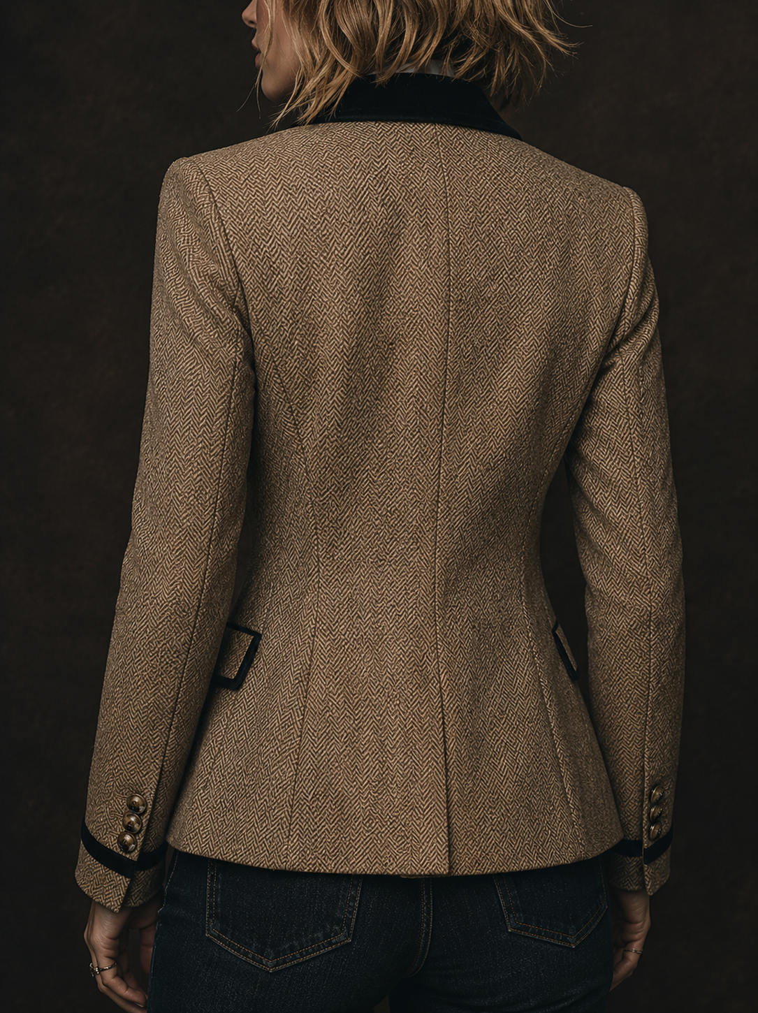 Aubrey | Sophisticated Vintage Tweed Blazer