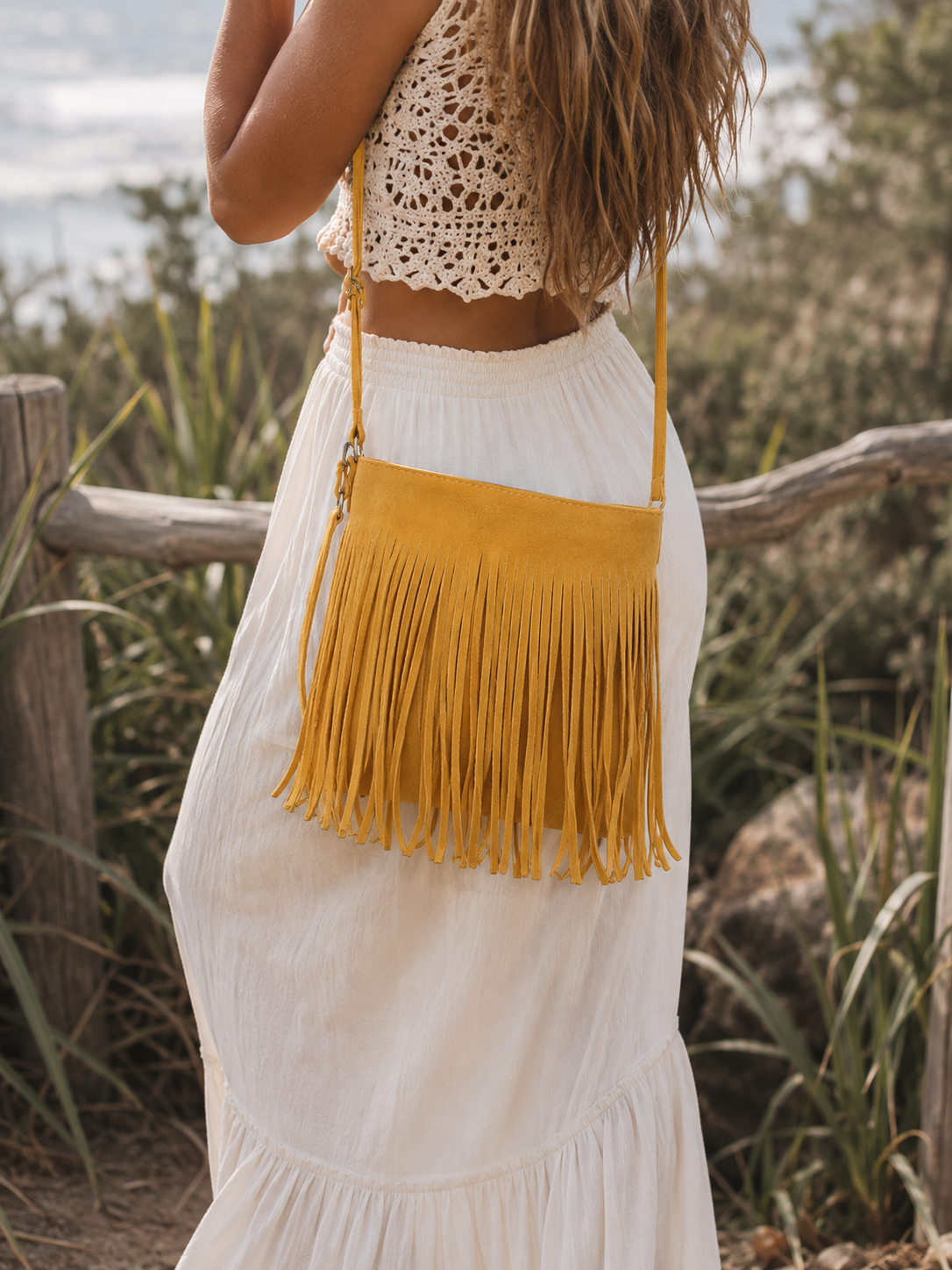 Louisa | Boho Fringe Crossbody Bag”