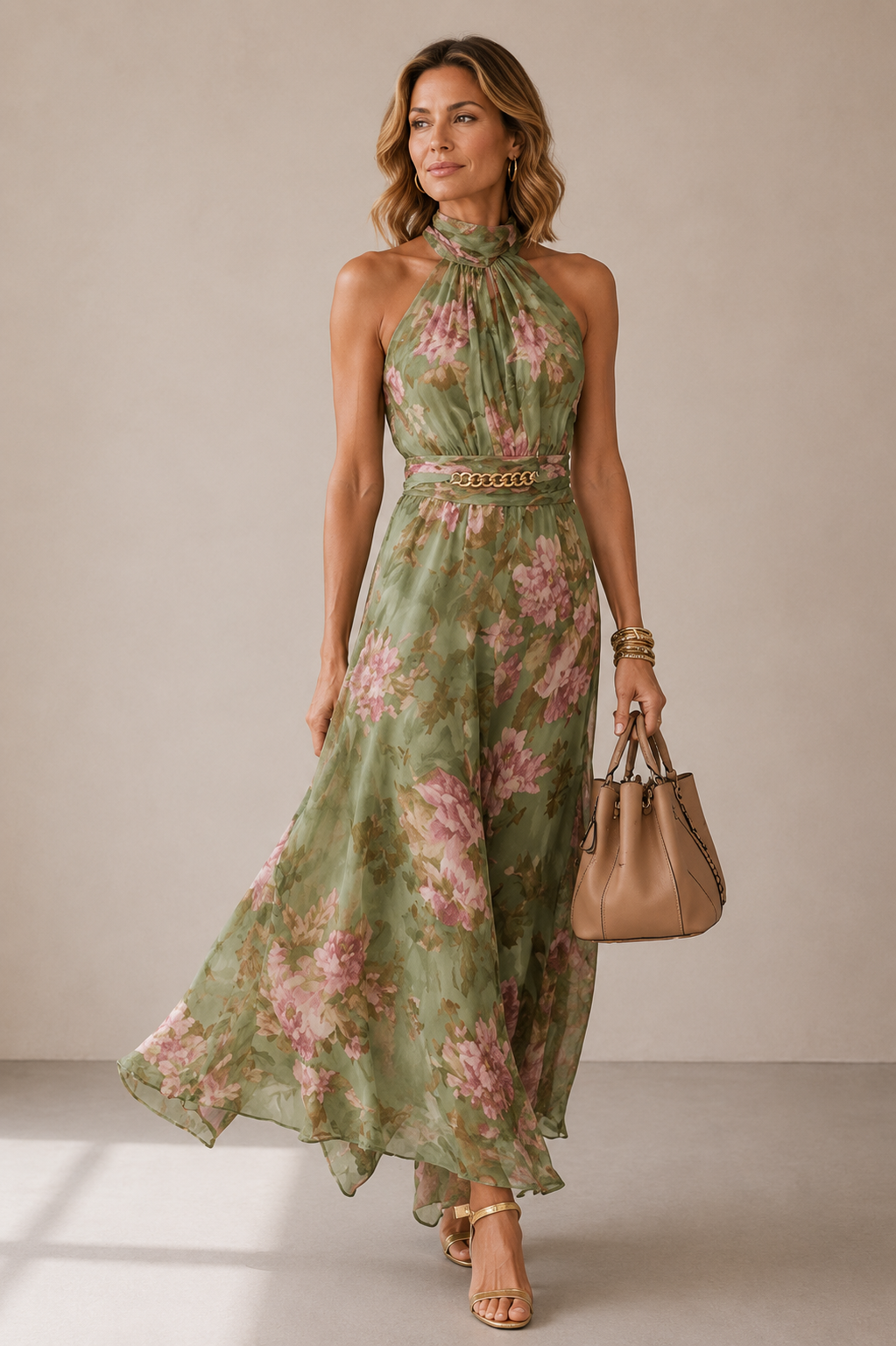 Ainslee |  Elegant Flowing Maxi Dress
