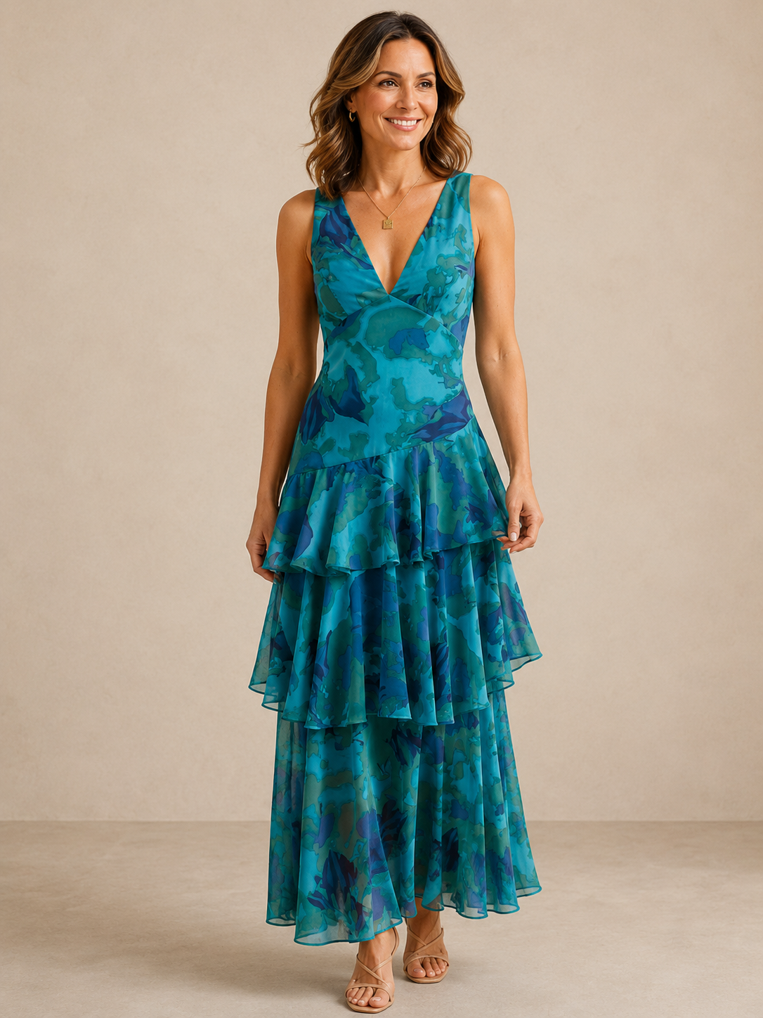 Ellery | Graceful Watercolour Maxi Dress