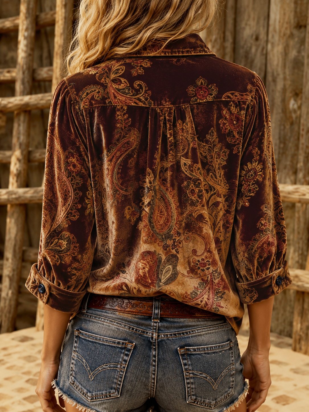 Tove | Embroidered long sleeve blouse