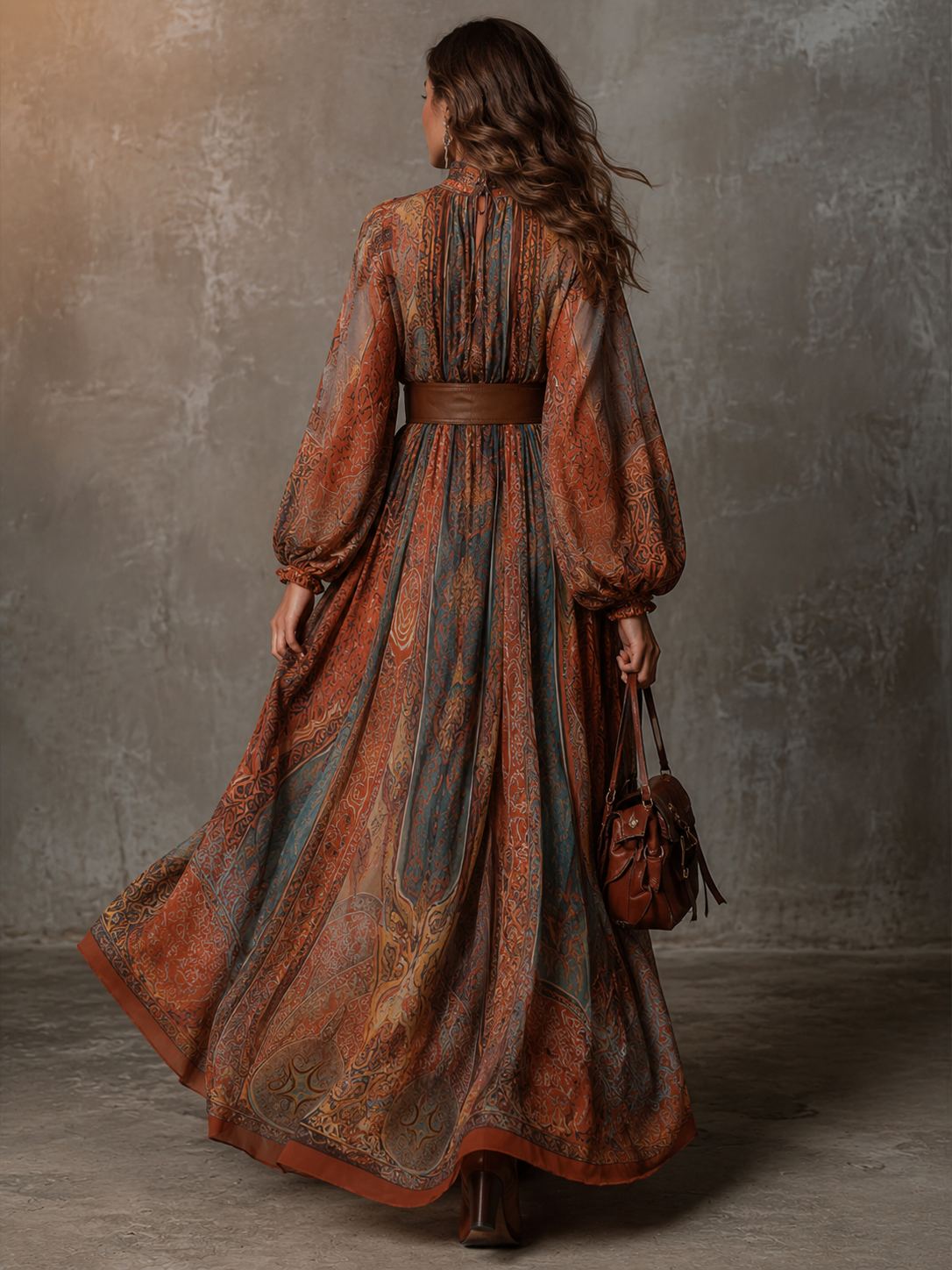 Leilani | Loose Flowing Lantern Sleeve Dress