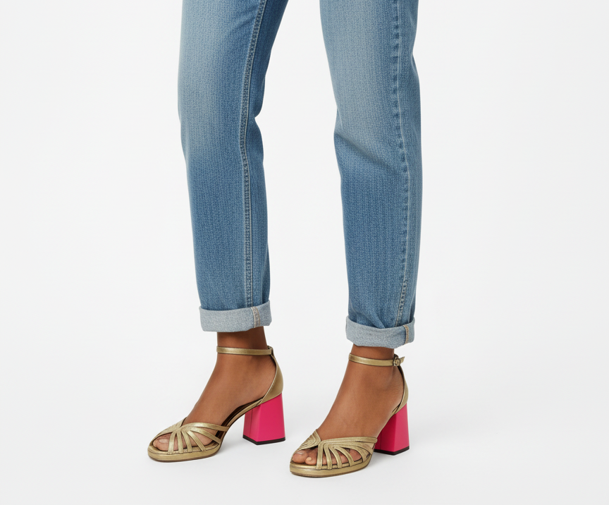 Matilda | Elegant Gold Sandals