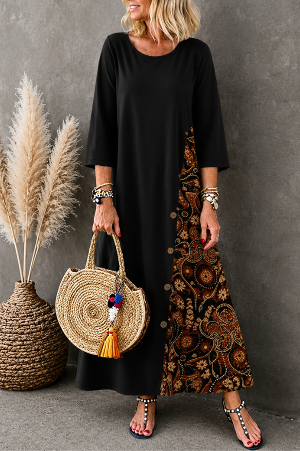 Flossie | Bohemian Maxi Dress for Autumn