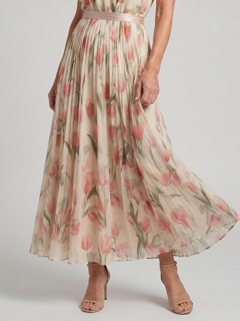 Pepper | Halter Neck Floral Midi Dress