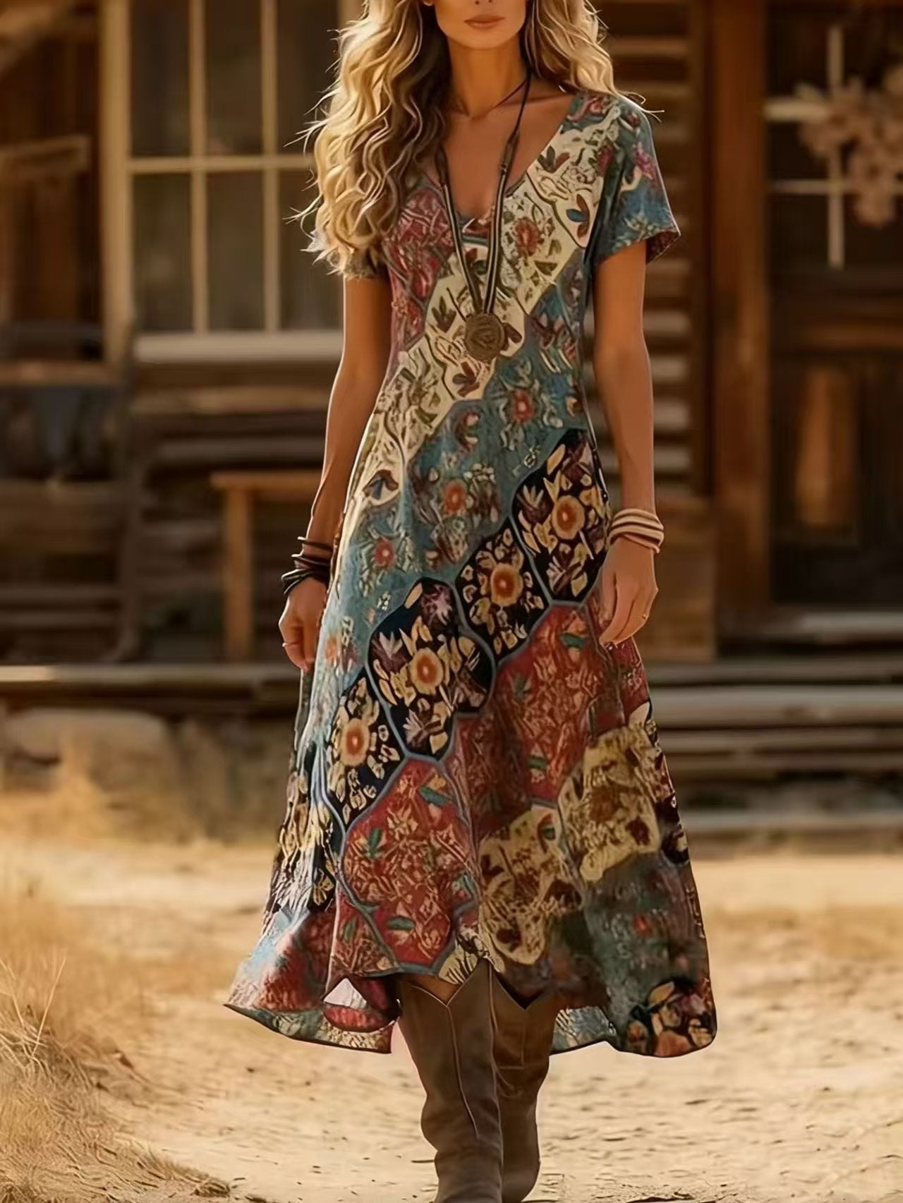 Germana | Vintage Bohemian Dress