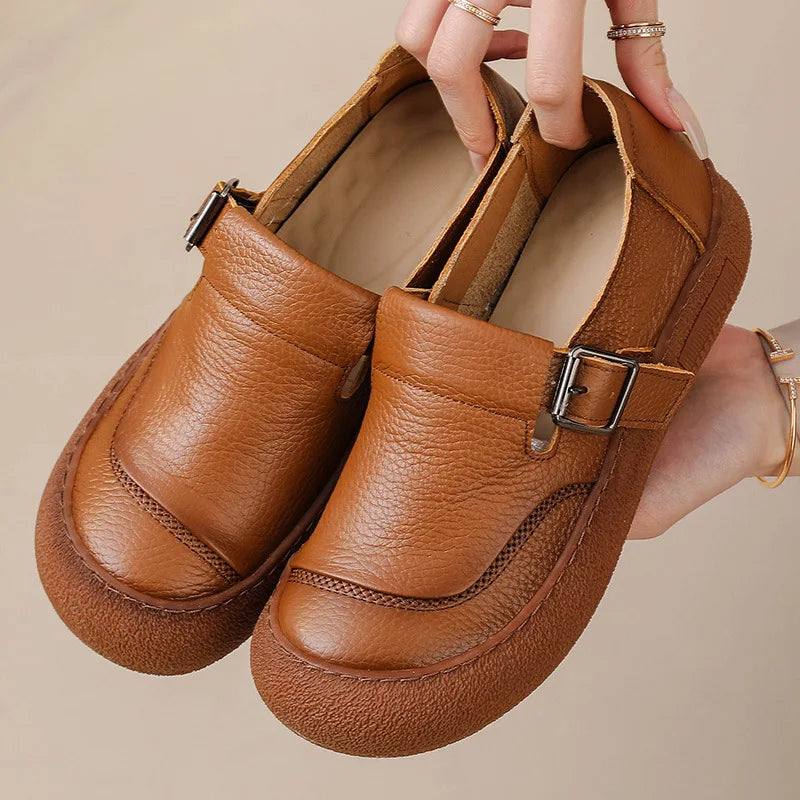 Sarah | Comfortable Orthopedic Leather Shoes | Easy Slip-On