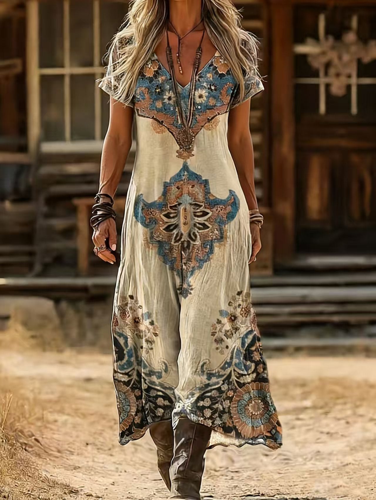 Germana | Vintage Bohemian Dress