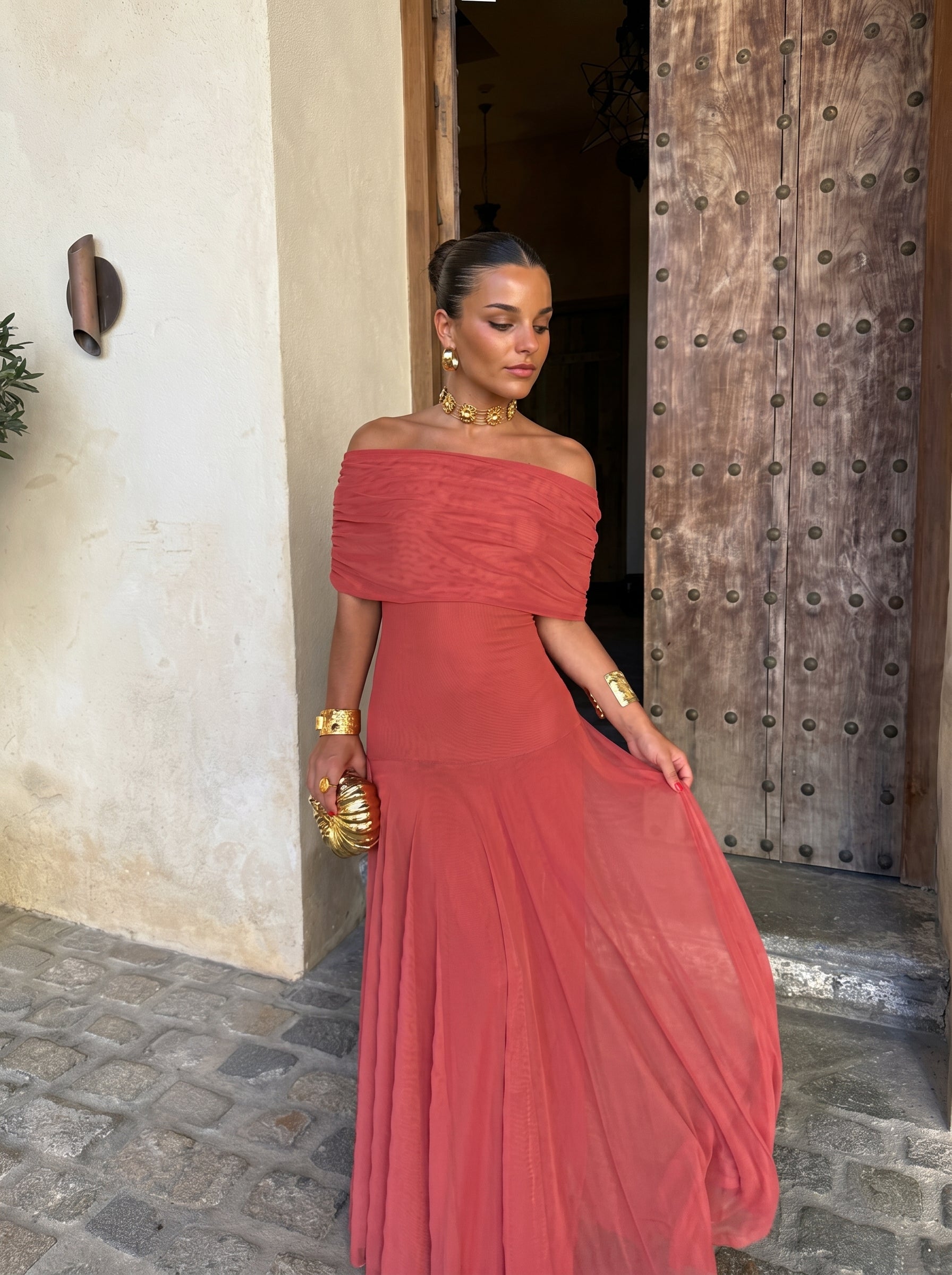 Lark | Elegant One-Shoulder Maxi Dress